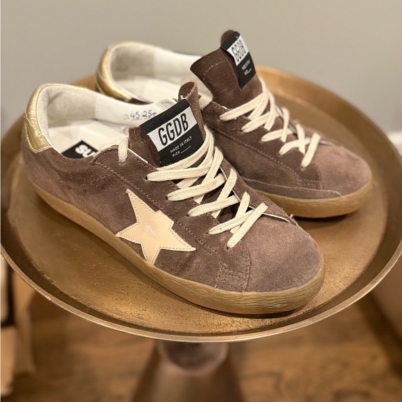 Golden Goose Brown and Gold Sneakers - Picture 2 of 7